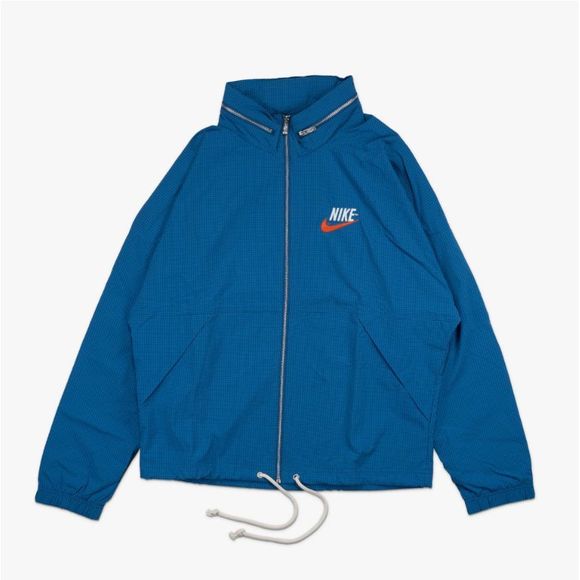 Nike DM5285 407 Men's Sz M Sportswear Woven Lined Hooded Jacket Blue - Picture 1 of 16